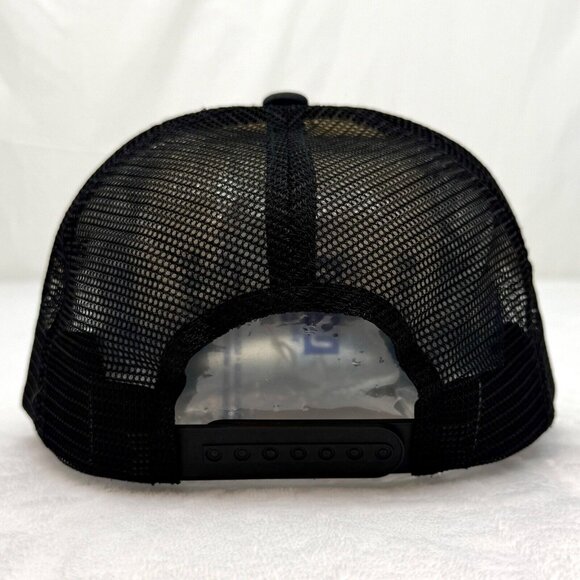 7-11 Slurpee Snapback Meshback Trucker Cap Black White - Picture 4 of 8